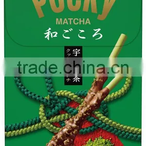 Glico Pocky Uji Matcha Flavor Hokkaido Red Beans 4 Packs Made in Japan thumbnail-1