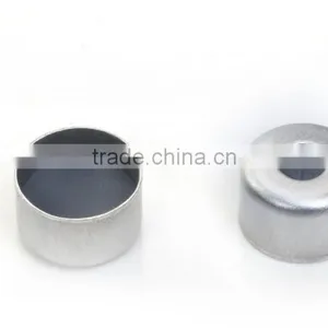 8mm Crimp Top Sliver Aluminum Caps for Glass Cartridges in Silver or Gold Color thumbnail-2