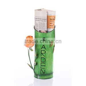 Garden Newspaper Holder With Bird thumbnail-1