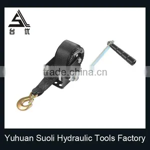Manufacturing 1200lbs Galvanized Manual Rescue Winch With Belt thumbnail-4