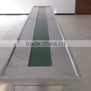 Production Line Filling Sealing Capping Packing Belt Conveyor Delivery Table thumbnail-2
