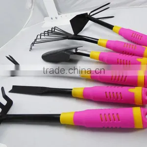 Pink 6 Piece Garden Tool Set - Trowel, Rake, Cultivator, Rakes & More! GIFT SET thumbnail-2