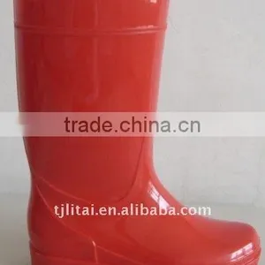2015 NEW Transparent Waterproof PVC Rain Boots ,red Rain Boot thumbnail-2
