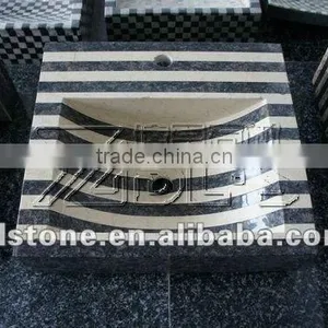 High Quality Stone Bathroom Pedestal Sinks thumbnail-1