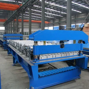 Corrugated Sheet Metal Roofing Roll Forming Machine thumbnail-1