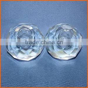 Wholesale Elegant Crystal Cut Glass Candle Holder thumbnail-1
