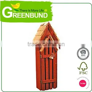 Large Wooden Butterfly House Shelter Box Garden Ornament Decoration thumbnail-1