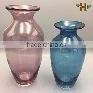 Made In China Hot Sale Pink Glass Jar for Flower Arrangement thumbnail-2