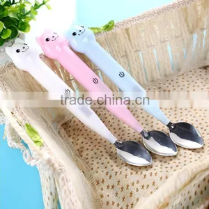 Creative Smart LED Thermometric Spoon, 304 Stainless Steel Spoon For Baby Use thumbnail-1