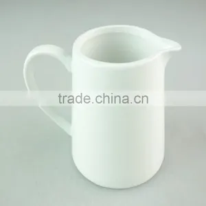 Stock Pure White Porcelain 200ml Milk Pot for Hotel Used thumbnail-1
