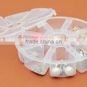 Round 8Lattice Transparent With Cover Storage Box thumbnail-6