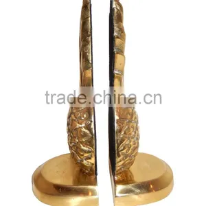 Pineapple Brass Bookends For Your Table Decoration thumbnail-1