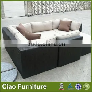 Outdoor Aluminium Furniture Cheap New Design Living Room Sofa Set Olyester Rattan thumbnail-4