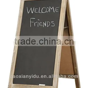 Vintage Wooden Chalkboard and Dry Erase Easels A-frame Banner Display Stand POP Promotional Board A-frame Banner Stand thumbnail-1