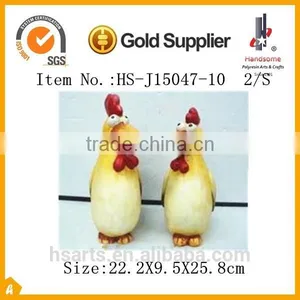 10" Attractive Ceramic Crow Decorative Figurines for Ornaments 2/S thumbnail-1