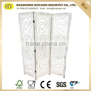 Discount Handmade White Washing Wood Screen thumbnail-1
