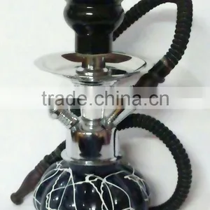 Black and White Glass Hookah Shisha for Sale thumbnail-1