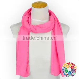 Baby Girls Luxuries Washable Solid Color Fashion Scarf Various Color Silk Scarf thumbnail-2