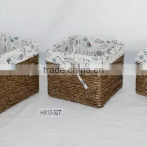 2015 High Quality Maize String Woven Storage Basket thumbnail-1