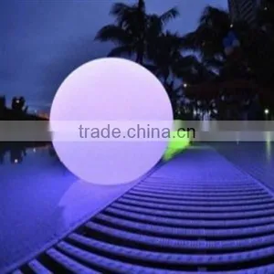 Large Clear Plastic Balls / LED Glow Swimming Pool Ball With Size 24'' thumbnail-1