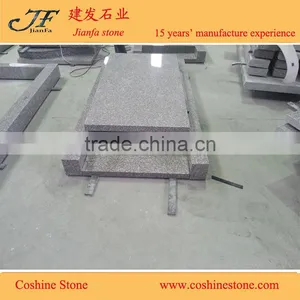 G635 Red Granite Monuments Tombstone Granite Tombs thumbnail-5