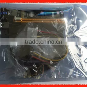 4PIN PCI-E Molex Risers With Power Supply PCIE 1X to 16X +USB 3.0 Extender Cable Sata to IDE for Bitcoin Litecoin Miner thumbnail-2