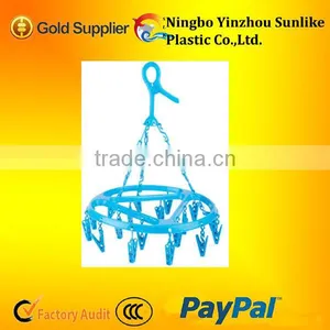 Plastic Round Clothes Drying Rack With 18clips thumbnail-1