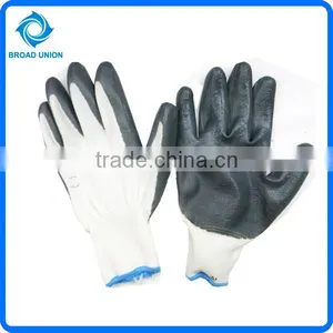 Protective Nitrile Coated Nylon Gloves Industrial Gloves thumbnail-1