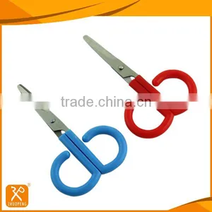 Stainless Steel Blade Plastic Handle With Safety Cap Baby Scissors thumbnail-2