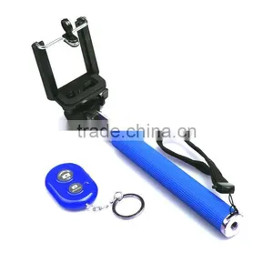 Extendable Self Timer Artifact Handheld Monopod Tripod Mount Camera Phone Clip for IPhone 4 4S 5C 5S 5, Samsung Galaxy S S2 S3 S thumbnail-1