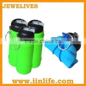 Hot Amazon for Collapsible Rolls Up Silicone Water Bottle thumbnail-1