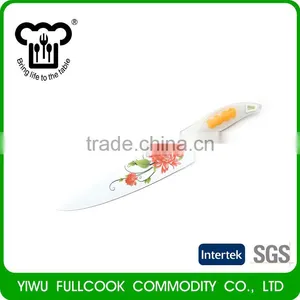 Modern Style Unique Plastic Handle Flower Pattern Vegetable Fruit Knife Set thumbnail-1