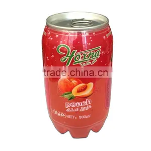 300ml PET Canned Fruit Flavor Soda Drink With Carbonate thumbnail-3