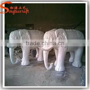 2016 China New Design Fiberglass Statue Animal Elephant Statue for Sale thumbnail-6