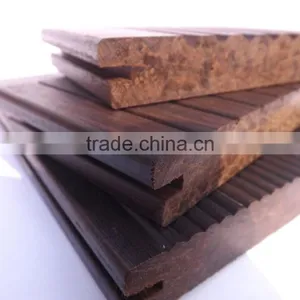 ISO14001 Certificate Carbonized Horizontal Bamboo Flooring , Bamboo Wood Flooring thumbnail-1
