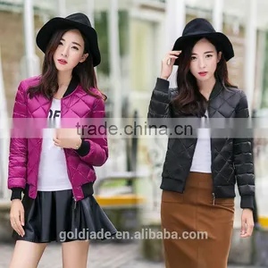 Wholesale 100% Cotton Sateen Custom Embroidered Winter Bomber Jacket thumbnail-1