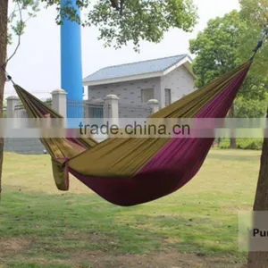 Factory Wholesale Lightweight Folding Nylon Outdoor Camping Hammock,portable Parachute Hammock thumbnail-2