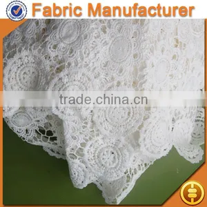 Top New Fashion White 100 %polyester African Chemical Lace Chemical Lace Embroidery Fabric thumbnail-1