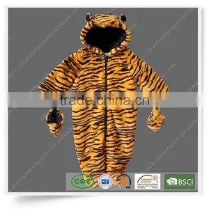 Cute Tiger Design Children Kids Pattern Fur Coats Faux Fur thumbnail-1