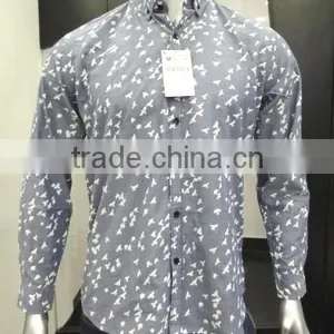 Branded Mens Long Sleeve Woven Shirts thumbnail-1