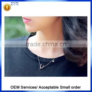 2016 Cute Elk Milu Deer Shape Jewelry New Xmas 925 Sterling Silver Necklaces thumbnail-4