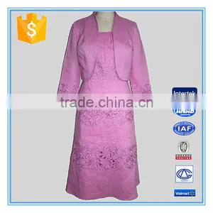 Latest Dark Pink Colour Long Designer Embroidery Dress Suit thumbnail-1