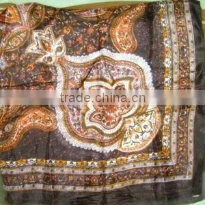 100 % SILK PRINTED SCARF thumbnail-1