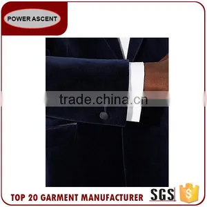 Good Quality Oem Lapel Single Button Man Suit Velvet Blazer For Men thumbnail-4