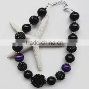 Wholesale Baby Girl's Necklace Handmade Plastic Bead Cheap Plastic Bead Necklace for Children thumbnail-3