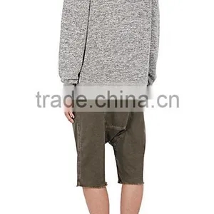 "Oversized Cropped" Cotton-Blend Hoodie thumbnail-3