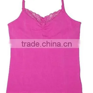 Ladies Sexy Cotton Lace Cami Top thumbnail-1