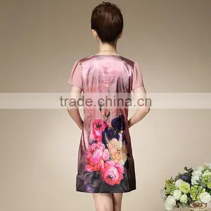 Fashion Womens Dress Two Piece Middle Aged Women thumbnail-4