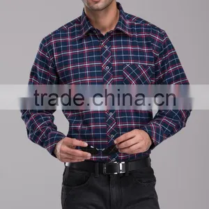 Bulk Wholesale Plaid Flannel Shirt European & America Style With Competitive Price thumbnail-3