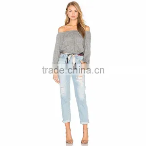Latest Wholesale Fashion Lady Long Shirt Design thumbnail-4